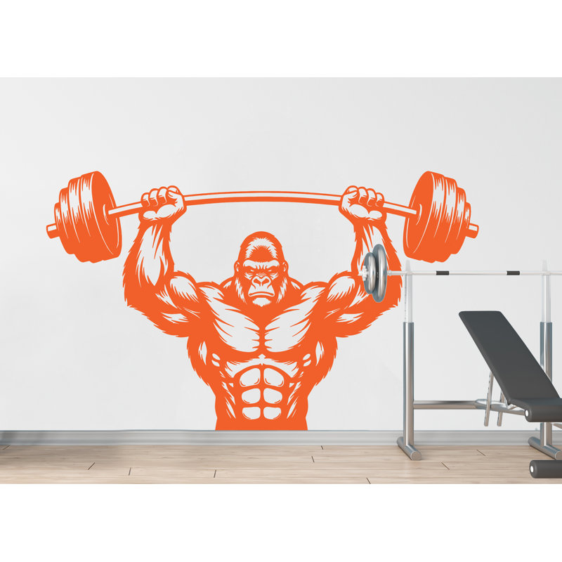 Adhésif mural Gorilla Gym, Brun, H 15 po x l 24 po