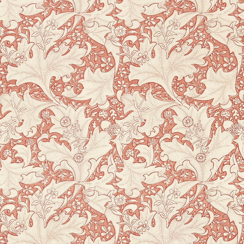 Wallflower 10.05m x 52cm Matte Wallpaper Roll, Red