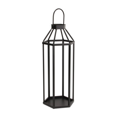 Novara Hexagon Metal Lantern