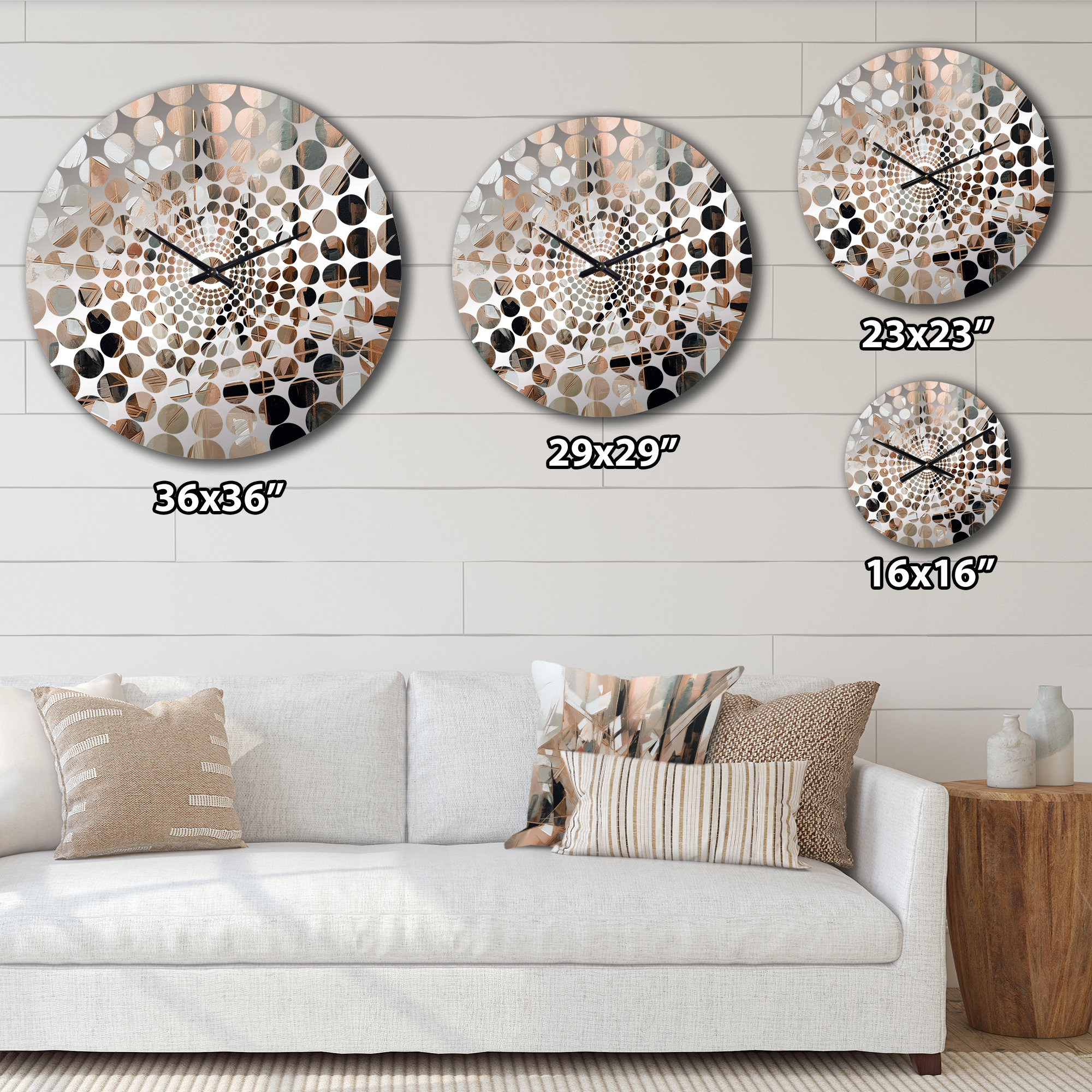 East Urban Home Eustachys - Abstract Cubism Wall Clock - Wayfair Canada