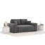 Two-seater square arms loveseat sofa-682303233