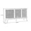 Armoire de rangement en rotin rétro-1932800535