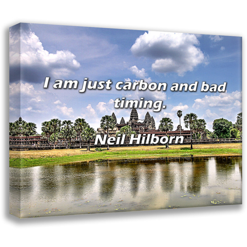 Citation de Neil Hilborn: «I'm am carbon and bad timing»., H 26 po x l 32 po
