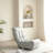 Ergonomic Recliner Chair - Supports Various Activities Gray Linen Filled Adjustable Reclining For Dorm Space Saving Metal
