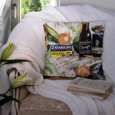 Coussin intérieur/extérieur barq, crabes et épices