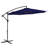Haque 120'' Cantilever Umbrella Steel Offset Patio Umbrella with Crank in Navy-137820404-177336072
