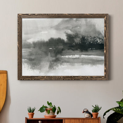 Lake Drama I - Picture Frame Graphic Art Print on Canvas