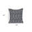 Black 100% Cotton Interlocking Zippered Pillow