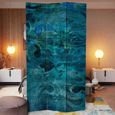 Woolford 47.25 " W x 71 " H 3 - Panel Canvas Folding Room Divider