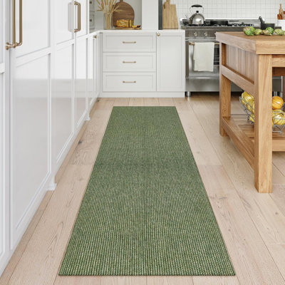 Cotton Yarn Woven Washable Area Rug - Boho Textured Carpet for Living Room, Bedroom, or Office