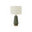 Lighting, 26"H, Table Lamp, Green Ceramic, Ivory / Cream Shade, Contemporary