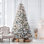 Realistic Fir Flocked Christmas Tree with LED Lights