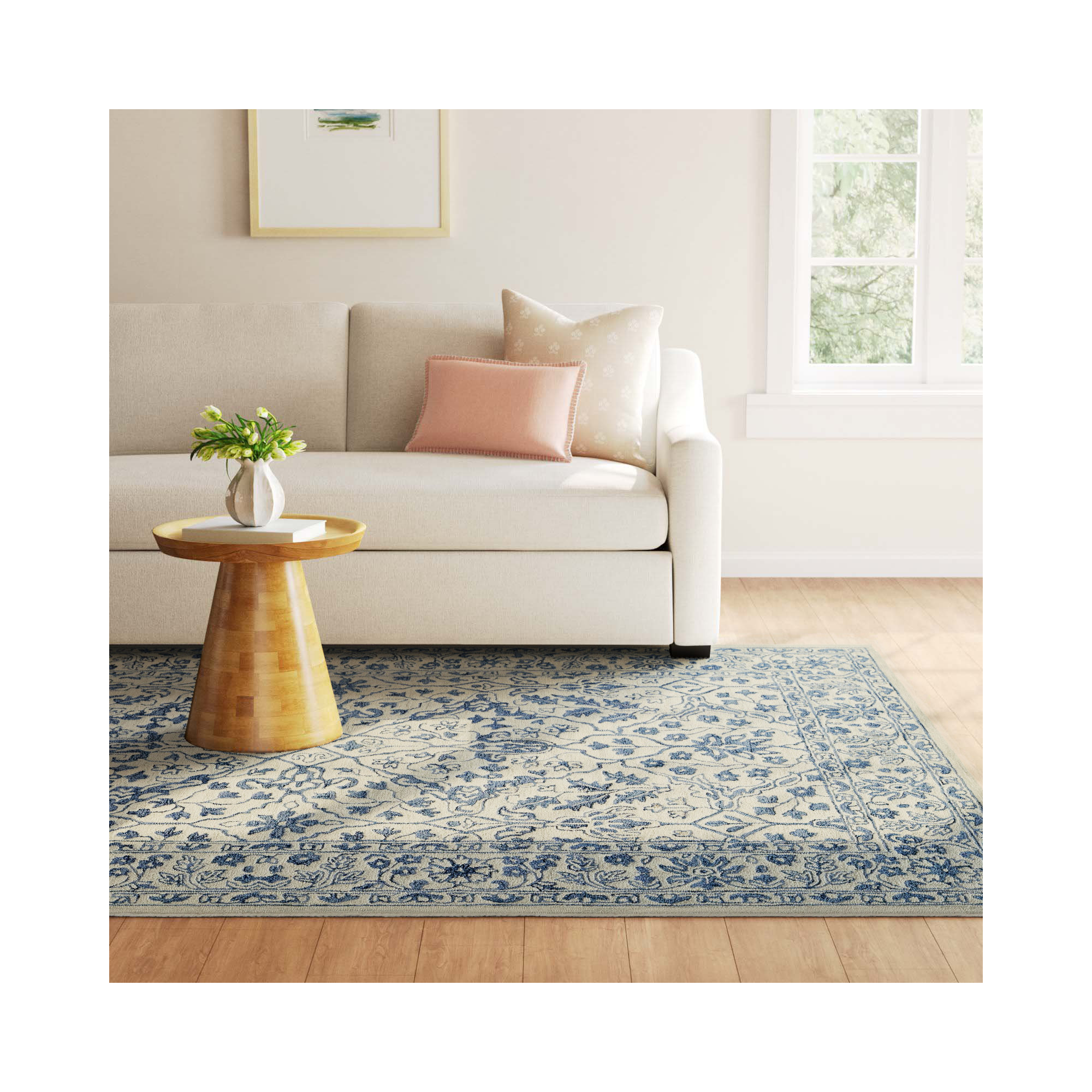 Bayford Handmade Wool Rug, Rectangle 8' x 10'