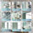 Recessed Or Surface Wall Mount Bathroom Medicine Cabinet With Adjustable Glass Shelves-126374934-126374938