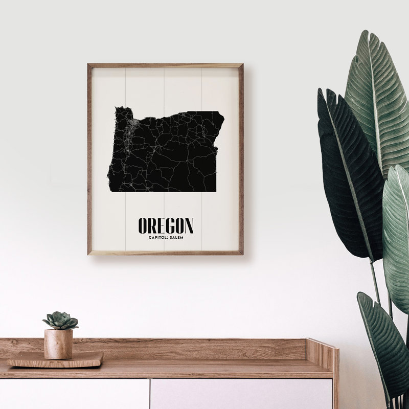 Oregon State Print, 16" W x 20" H
