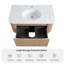 Meuble-lavabo flottant simple 36 po en bois naturel avec lavabo en céramique, armoire rayée avec plateau en marbre artificiel de Carrare et tiroir à fermeture en douceur, pré-assemblé-1373189688-1373189693
