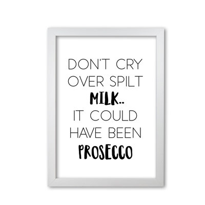 Spilt Milk 1 Piece Wall Art