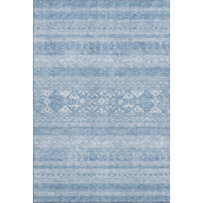 Premium Machine Washable Prisco Sky Rug