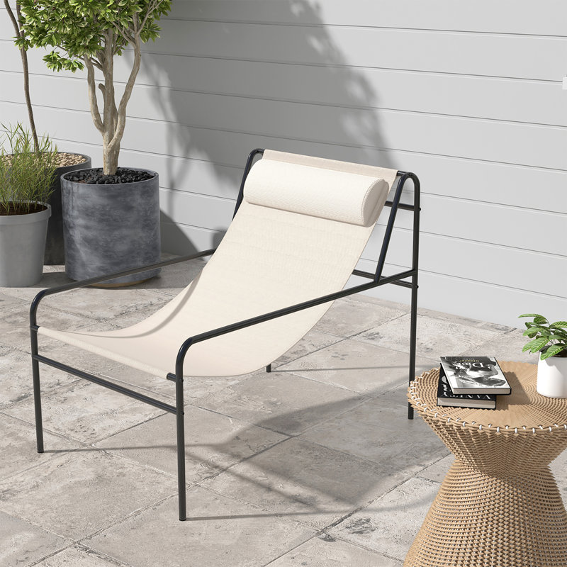 Chrystan Metal Outdoor Lounge Chair