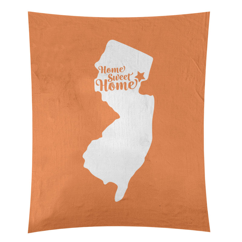 Tapisserie murale Home Sweet Newark, H 27,5 po x l 37,5 po, Orange
