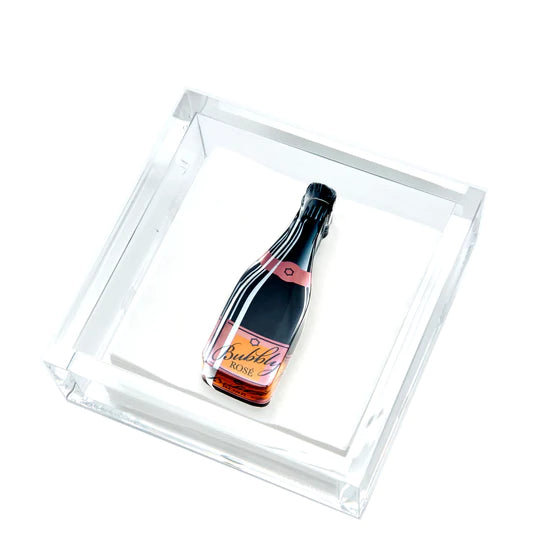 Pink Bubbly Cocktail Napkin Holder