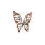 Butterfly Wall Art, Copper/Black, Metal-455109101