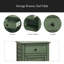 Placage antique, H 25 po transitionnel, table de chevet, tiroir de rangement, table de bout, l 20 po x l 13,75 po x H 25,25 po-445877277