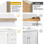 Meuble-lavabo blanc 30 po avec porte à fermeture en douceur et tiroirs-472335401