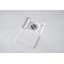 Base de douche en alcôve en acrylique blanc brillant de 42 po x 34 po avec bonde droite, bonde incluse-115222523
