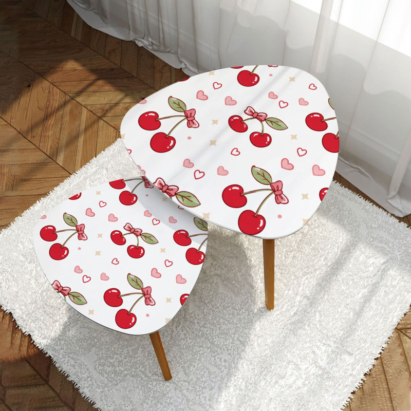 Ensemble de 2 tables basses gigognes Triangle