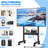 Rolling Tv Stand With Power Outlet For 40-75 Inch Tvs, Portable Tv Stand On Wheels Up To 110 Lbs