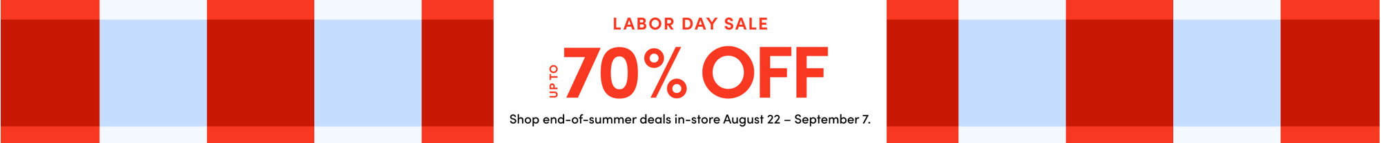 Labor Day Sale