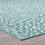 Tapis bleu en polypropylène-1443101338
