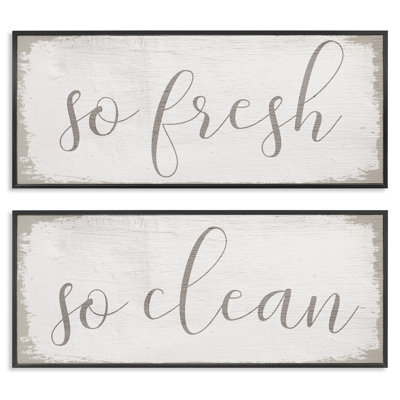 «Rustic White So Fresh So Clean», ensemble de 2 estampes numériques par Daphne Polselli