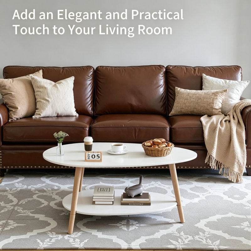 Coffee Table, White, White, White