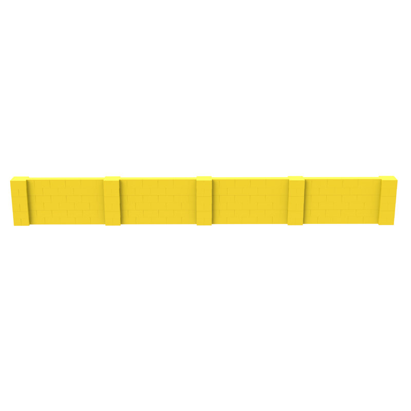 Ensemble mural pour poney Everblock, Jaune, H 36 po x l 300 po x P 12 po