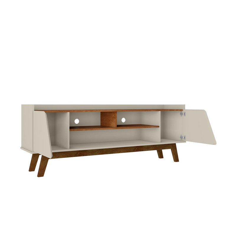 Marcus 62.99'' W One-Piece Storage Credenza, Greige/Nature