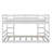 Full Over Full Bunk Bed With Ladder – Sturdy Solid Wood Frame For Bedroom & Guest Room-606059313