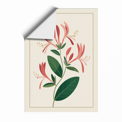 Striped Study Botanical - Framed Print