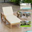 Chaise longue d'extérieur en acacia (ensemble de 2)-2128904690