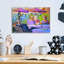  «Leisure Time 2» par Dorothy Fagan, art mural en verre acrylique, 16 po x 12 po