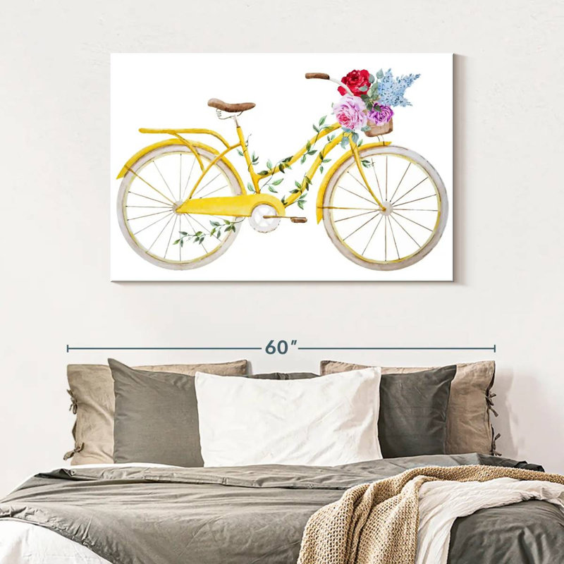 Mehar Flower Bicycle, 32" H x 48" W