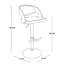 Tabouret de bar réglable Phoebe avec repose-pieds arrondi en forme de T (paquet de 2)-90954911-90954914