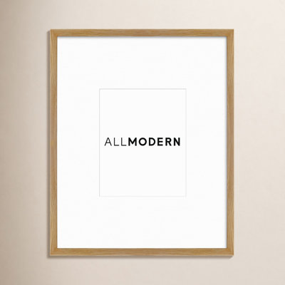 Capullo Wood Matte Picture Frame with Mat