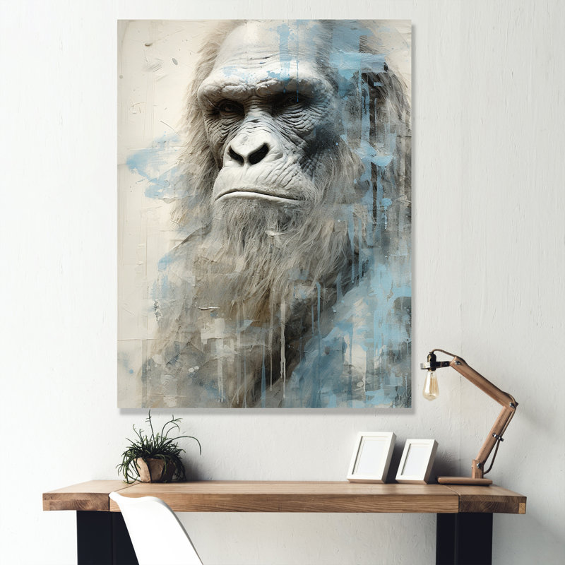 Bigfoot Portrait V - Impression sur toile Bigfoot, H 40 po x l 30 po x P 1,5 po, Toile tendue
