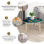 Ensemble de 2 tables basses gigognes Triangle