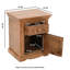 Cassanora Solid Wood Drum End Table