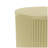Golden Round Side Table With Vertical Stripes
