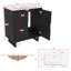 Ensemble de meuble-lavabo moderne de 30 pouces avec lavabo et armoire de rangement-2104445992-2104446033-2104446046