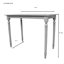 Table de comptoir rectangulaire Brighton - Pieds fuselés en bois massif de style contemporain-50074032